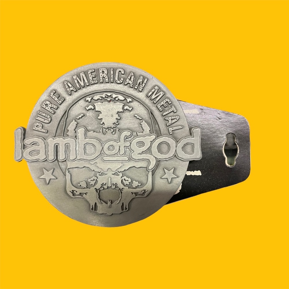 Lamb of god belt buckle
